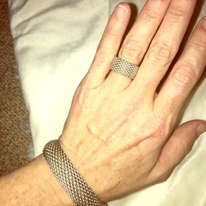 Tiffany & Co Somerset Mesh Bracelet & Ring